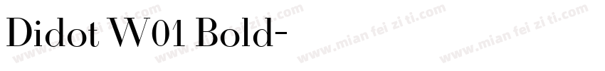 Didot W01 Bold字体转换
